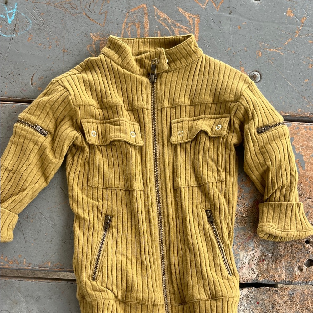 Kate Quinn Olive Ribbed Jacket